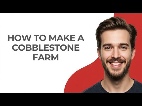 How To Make A Cobblestone Farm - GUIDE!