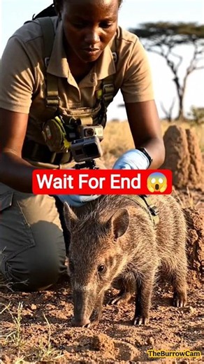 🐾 Aardvark Pup POV #shorts #viral #microcamera #naturedocumentary #wildlife #biology #animals