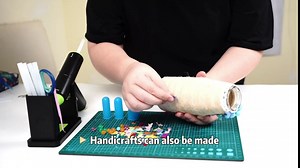 Hot Glue Gun Kit, Cordless Glue Gun with 3 Copper Nozzles 10 Glue Sticks Heating Stand Drip Pad Fast Preheating Rechargeable Mini Hot Melt Glue Gun Tool for DIY Crafts Arts School Home Quick Repair