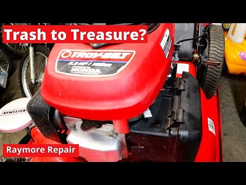 Troy-Bilt Push Mower with Honda Engine From Roadside Gets New Life. Will it Run? Yes it Will.