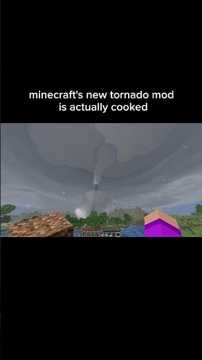 minecraft new tornado mod is INSANE... #minecraft