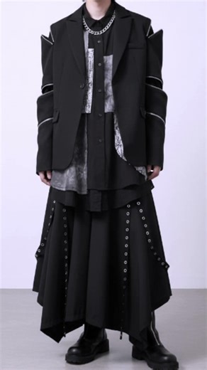 雰囲気激盛れモード服16選 #shorts #モード系 #モード系ファッション #ユニセックスファッション #ユニセックスアイテム #ダークファッション