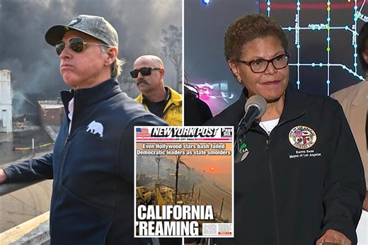 Angry LA residents desperate for competent leadership after Mayor Karen Bass, Gov. Gavin Newsom fail to inspire in wildfire disaster