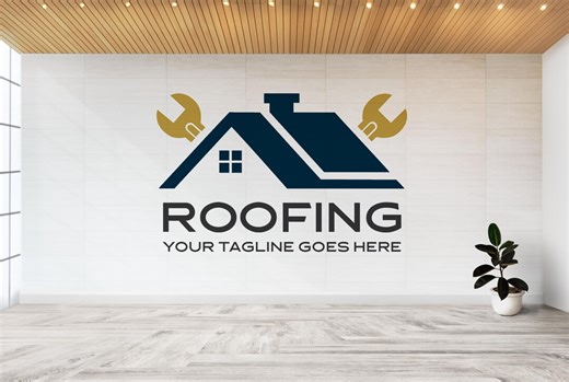Construction Logo Design, Roofing, Home Repair Brands (AI, JPG, PDF) - Etsy