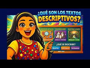 Los textos descriptivos con ejemplos 📝👀🌈