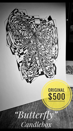 “Butterfly” by @Candlebox Foundation created by hand, in one-line of ink, while flowing with the song “Butterfly” by Seattle native/visual artist Matt LaCross. Once the foundation has been created, I go back and meticulously complete the fill work. Original available at $500 shipping. My process: Common ThreadI am Matt LaCross, a Seattle native born in 1970, and for more than three decades I have explored a singular way of creating art — a practice I call Common Thread™.Each piece begins with mu