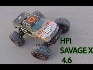 HPI SAVAGE X 4.6 Nitro Rc Truck Unboxing and 1st tank 2018