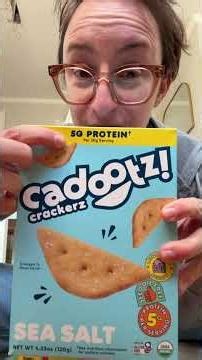 We just tried CADOOTZ! What's this Organic Kids Protein Crackers (5G Protein, allergen free)? #snack