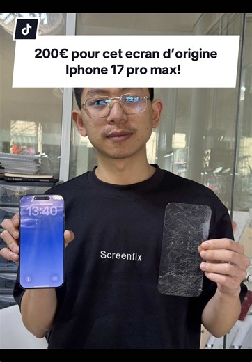 Écran d'origine iPhone 17 Pro Max à 200€