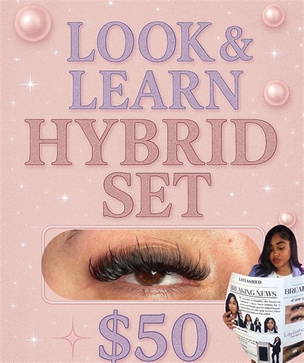 Look & Learn Hybrid Eyelash Extensions - Etsy