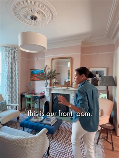 Interior designer @rebeccaconstable invites us inside her beautifully restored London townhouse. Known for her mastery of colour, texture, and layered detail, Rebecca reveals how she shaped her home with bespoke joinery, statement lighting, and subtle touches that make each room feel unique. With soft neutral palettes and a focus on liveable luxury, the result is a timeless, inviting space that feels effortlessly elegant.
