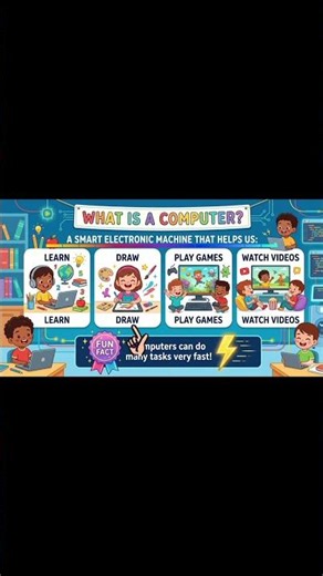 What is a Computer? 💻 | Computer Basics for Kids | Fun Learning Short #Shorts
