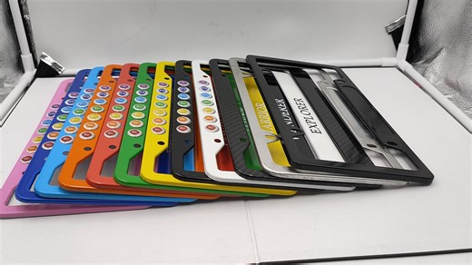 Custom High Quality Custom Plastic Chrome License Plate Frames With 25 Years Experience and ISO Cert
