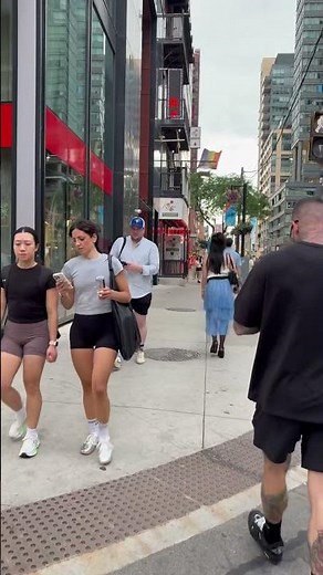 POV: Walking through the heart of downtown Toronto! 🏙️🚶‍♀️ #TorontoLife #CityWalk #shorts #viral