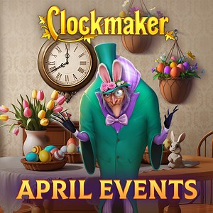 📆 What's waiting for you this month in Clockmaker? [https://play.belka-games.com/fb] Get ready for an exciting lineup of events filled with challenges, rewards, and fun! Here’s what’s coming your way: 🏆 04/04 Team Spirit 🖼️ 04/14 Festive Collection 🪺 04/18 Easter Games But there’s more in store! Keep an eye out for additional surprises and announcements soon 🤫 | Clockmaker