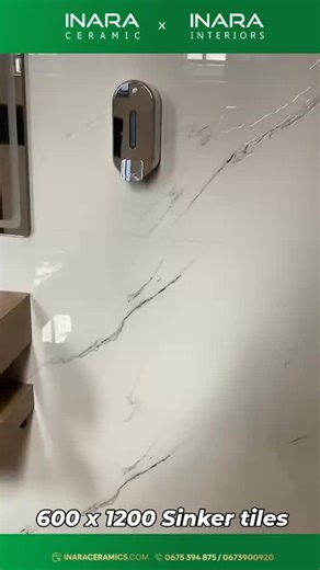 Inara Ceramics | ✨ 600 x 1200 SINKER TILES – LIVE INSTALLATION ✨ Watch our 600 x 1200 MM Sinker Tiles being installed live and see the difference in... | Instagram