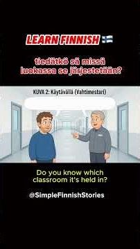 Simple Finnish Conversations for Beginners 🇫🇮 Asking for directions (A1-A2)