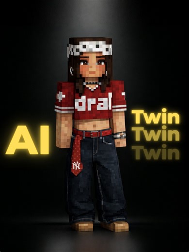 Follow me then comment “FIRE” and I’ll DM you the exact prompt to create your own Minecraft character 🎮⚡ Here’s exactly how to do it 👇 1️⃣ Open ChatGPT (you need GPT-5) 2️⃣ Upload a clear photo of yourself — full body works best 3️⃣ Paste the prompt I’ll send you 4️⃣ Wait a few seconds 5️⃣ Download your Minecraft character as a PNG with a transparent background Now you can copy and paste your blocky self into any photo you want. What makes this so good: ✅ Keeps your exact outfit, hairstyle, an