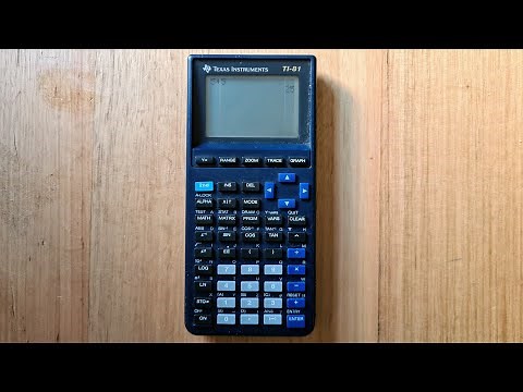 TI-81 - Texas Instruments' first graphing calculator