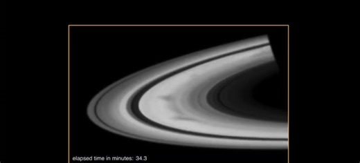 3.1K views · 42 reactions | This incredible time-lapse of Saturn captures spinning ring spokes, possibly formed by electrostatic forces lifting dust or ice, created by the planet's magnetic field interacting with solar wind! | Jock Williams Meteorologist | Facebook