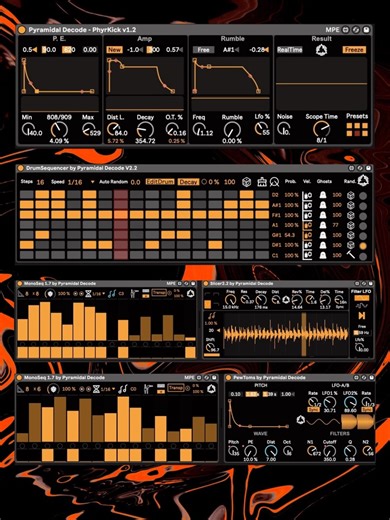 Pyramidal Decode | Update 🚨 Over the past few weeks, I finally managed to make all my Max for Live devices fully compatible across every version from Live... | Instagram