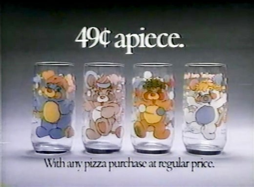 Popples glasses at Pizza Hut (1986) | We Don't Wanna Grow Up Podcast