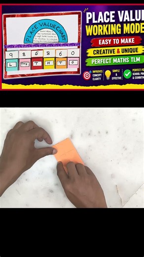 Place Value Working Model Easy ❤️ #Shorts #ujancreations