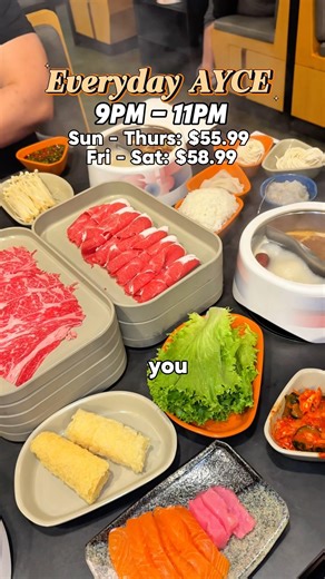 AYCE Wagyu & sashimi!