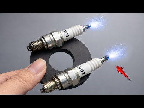 Not everyone knows this secret! Place two spark plugs on a magnet and what happens will shock you.
