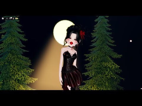 💀 Gothic Vampire Style in Dress to Impress 🌙🖤