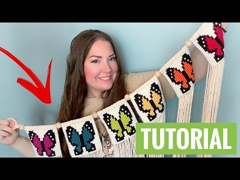 DIY MACRAME BANNER