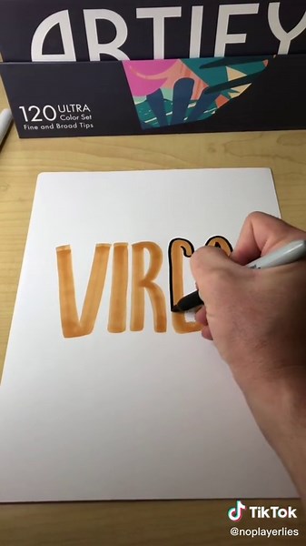 Virgo Zodiac Art Tutorial: Lettering Ideas and Tips