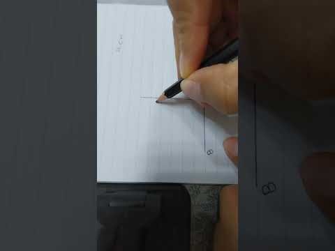 How to draw two parallel lines with certain length between them using a protractor