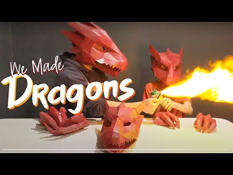 We made Cardboard Dragons