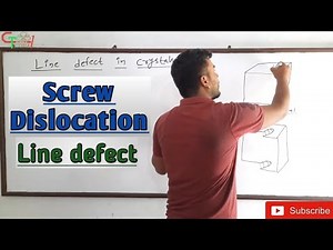 Screw Dislocation | Line Defect | Solid State Chemistry.. ‪@GTScienceTutorial‬