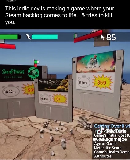 This indie dev is making a game where your Steam backlog comes to life… & tries to kill you. - Fight the games you never played - The more you paid, the stronger they are - You’re literally battling your backlog It’s called Game Quest: The Backlog Battler. You can wishlist it on Steam now. #gaming #whattoplay #indigames #videogame #gamingontiktok