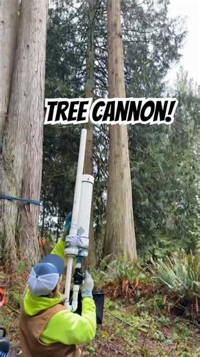 Throw Line bean bag cannon I threw together for setting lines