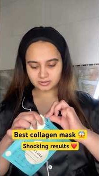 Shocking collagen mask 😱 #collagenmask #beautyshorts #beauty #skincareroutine #shortsviral