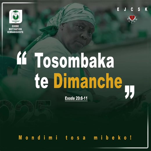 écoute bien cette motivation. dimanche toko sombaka te biso ba kimbanguiste. #🔥 #eglisekimbanguiste #challenge #createurdecontenu #tiktoklive