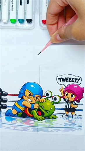 Unboxing Niddle Pop Pocoyo X Nina Vad Boyz X Alien👽 Fight Win Easy Paper Craft Challenge 😍 #pocoyo