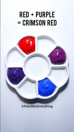 Red, Purple, Blue and Violet Color Mixing #shorts #colors #colormixing #satisfying #paint