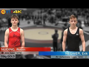🤼 | Wrestling | German Championships 2022 Cadets (Greco) - 55kg Gold | NUDING vs. NEGWER