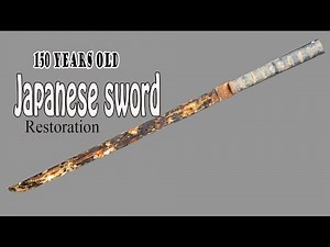 How To RESTORE JAPANNESE SWORD - Restore of old rusty sword