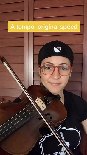 Tempo directions you might find in music! A tempo, ritardando (rit.) and accelerando (accel.) 🎻 #learnontiktok #tiktokpartner #violin #music