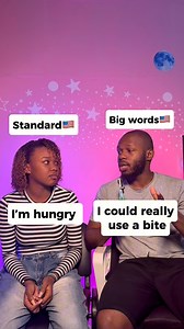 Standard vs big words🇺🇸 #English #englishonline #ingles #englishtips #learnenglish | PRES