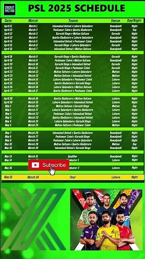 HBL PSL 2025 Schedule | PSL 2025 Schedule | PSL Schedule #psl2025schedule #pslschedule