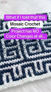 56K views · 637 reactions | 勞 Colorwork with NO color changes!  FREE tutorial: https://www.nickishomemadecrafts.com/mosaic-crochet-rows/ . . . . . #mosaiccrochet #crochetideas #crochetinspo #crochetstitches | Crochet Patterns & Tutorials by Nicki's Homemade Crafts | Facebook