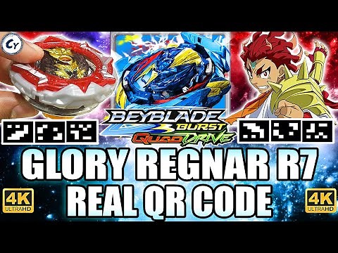 GLORY REGNAR R7 QR CODE + ALL RARE GEM QR CODES BEYBLADE BURST APP