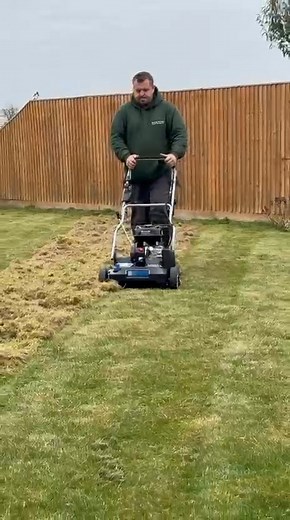 1.2K views | Scarifying, also known as dethatching, is a lawn care process that mechanically removes thatch (a layer of dead organic matter) and moss from the surface of a lawn, improving aeration, water absorption, and overall lawn health. Contact us for a free, no obligation quote and get your garden ready for next summer! | Blooming Marvellous Gardens | Facebook