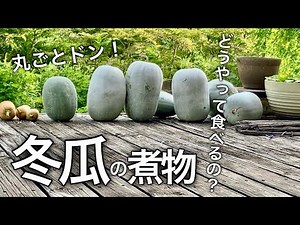 【冬瓜レシピ】上品な出汁で薄味に 大きな冬瓜と厚揚げのやさしい煮物